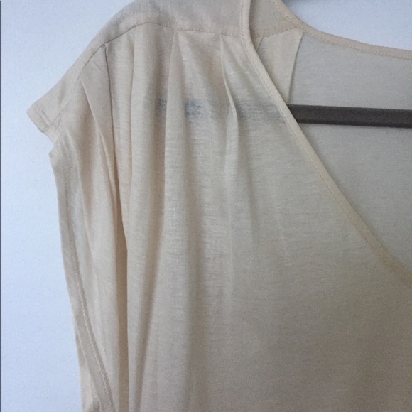 7 for all Mankind rayon top with draped sleeves. - Picture 3 of 4
